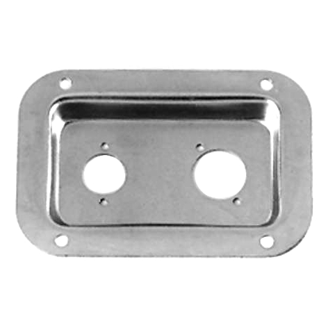 85-753-00440-d-type-terminal Einbauschale Metall Stahl für 2x D-Type Armaturen