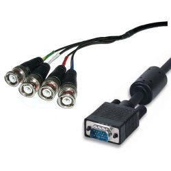 2m VGA Kabel 15-polig HD-Stecker Stecker auf 4x BNC-Stecker