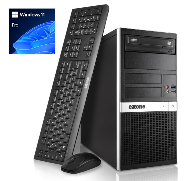 PC Computer Business 1301 Intel i5-12400 8GB 512GB SSD Windows11 mit Tastatur Maus