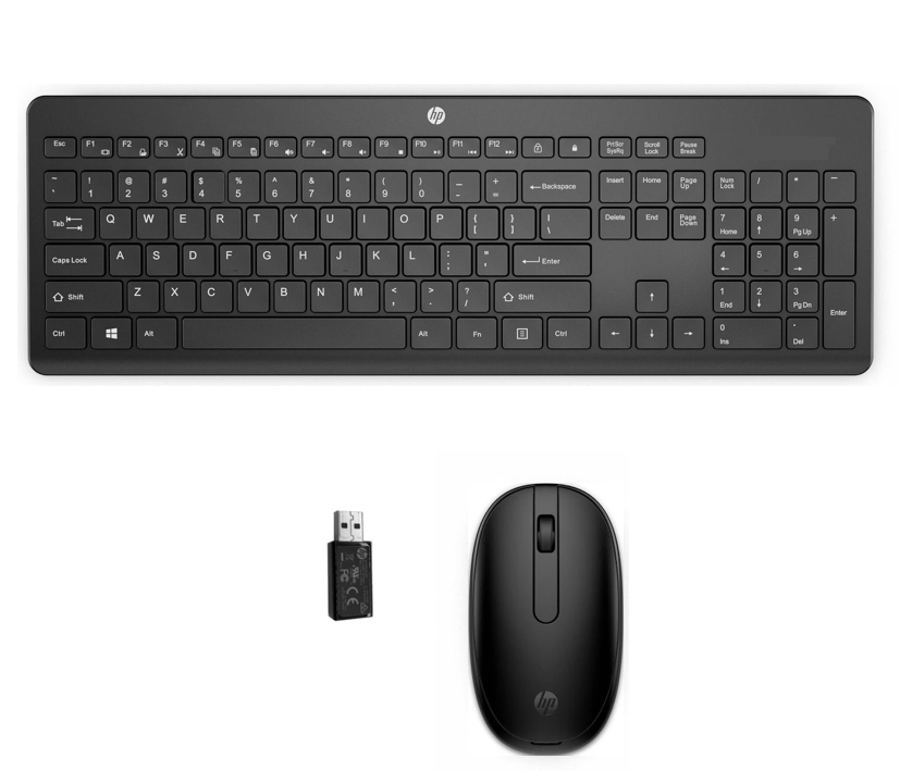 SET Funktastatur mit Funkmaus HP Wireless mit USB Empfänger Vorführmodel SET Funktastatur mit Funkmaus HP Wireless mit USB Empfänger Vorführmodel