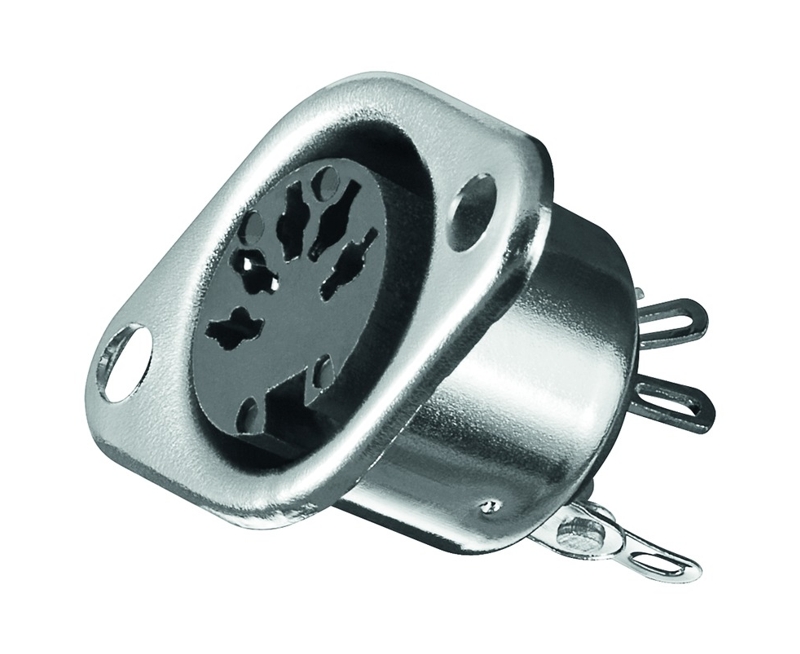 39-855-00009_5pol_DIN_Einbaubuchse 5pol DIN Einbaubuchse Typ-4 Diodenstecker-Buchse