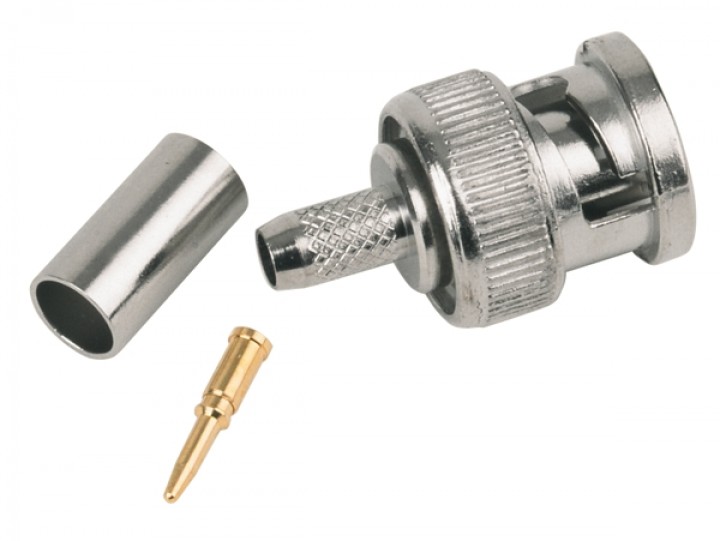 BNC Stecker RG58 Crimp für RG58U Koaxkabel