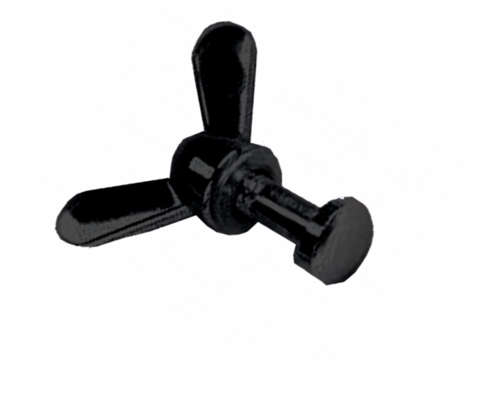 81-602-00006_Fluegelschraube_Schwarz Flügelschraube Schwarz für DV-Füße und CB-Funk Antennen