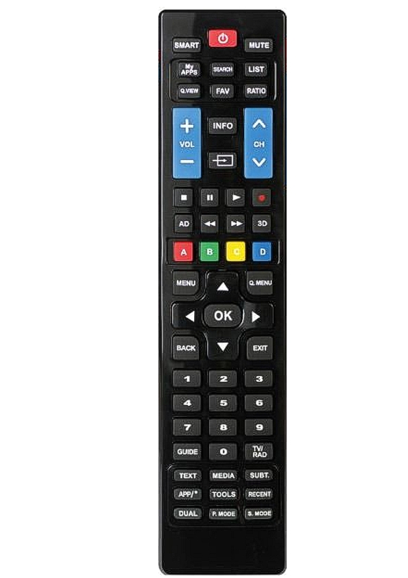 91-593-00290_Univ_FB_Samsung_TV_und_LG_TV Universal Fernbedienung für Samsung TV oder LG TV muss nicht mehr programmiert werden !