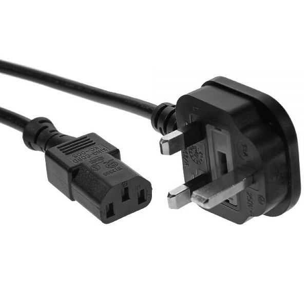 UK-GB-British-Netztstecker-auf-Kaltgeraete-41-679-00460MWdjoZSyssAWO 2m Netzkabel British UK GB Stecker 10A Fuse auf Kaltgeräte