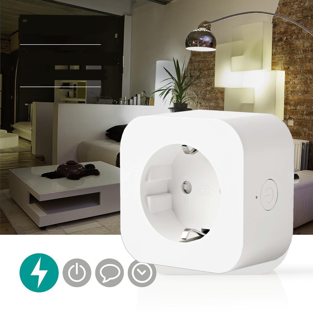 WLAN_APP_Steckdose_39-849-00490_B3 APP Steckdose 1-fach Zwischensteckdoes mit APP WLAN IP20 Indoor Steckdose