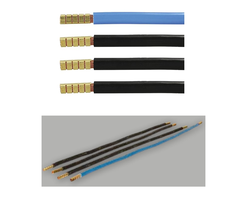 16qmm_Kabel_fuer_Schaltschrank_45-821-03040 16qmm Kabel Verdrahtung 3xSchwarz 1xBlau 4x360mm