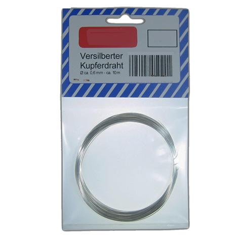 97-905-00480_Silbderdraht_KS006 Silberdraht Kupferdraht versilbert 0,6mm 10m im SB-Beutel