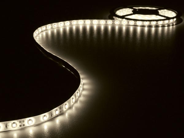 5m LED Stripe flexibel IP61 Warmweiss 12V Stripe 24W mit 300LEDs