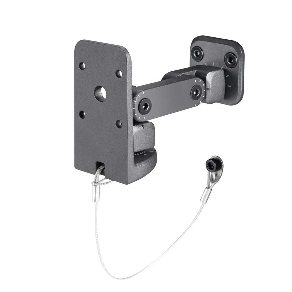 LDSATWMB10B_1 Lautsprecherhalter Wandhalter mit hoher Tragkraft bis 10Kg in Schwarz Super stabiler Metallhalterung