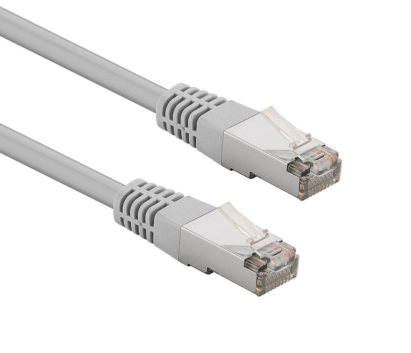 53-800-00107 0,5m LAN Kabel Cat5e Patchkabel Grau FUTP