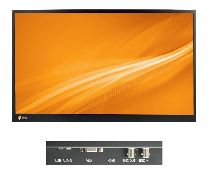 Industriemonitor 61cm (24zoll) VM-FHD24M Metallgehäuse 1xBNC 1xHDMI 1xVGA Eingang 