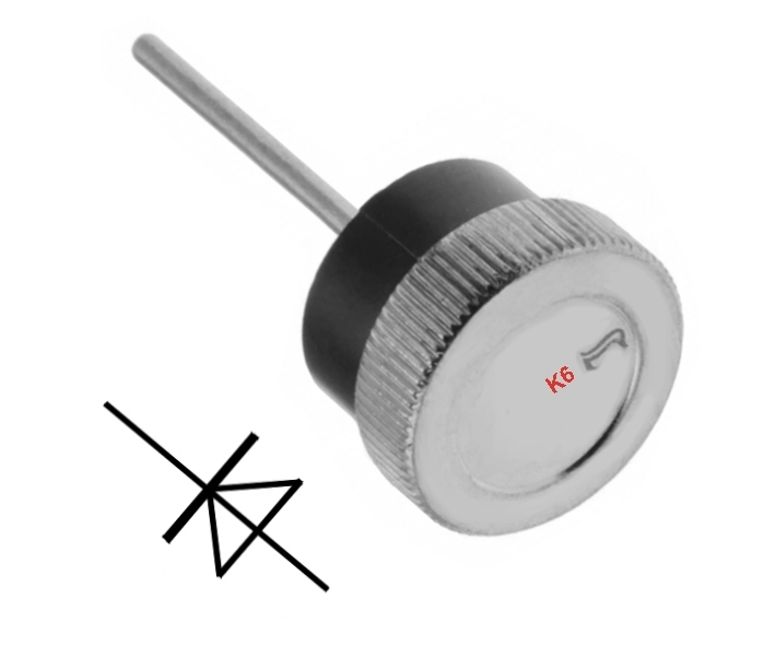 Einpressdiode bis 60A 600V DO201 K6 Kathode am Draht