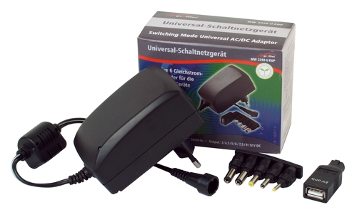 Netzteil 3V 4,5V 5V 6V 7,5V 9V 12V max 2,25A 27W mit USB Adapter