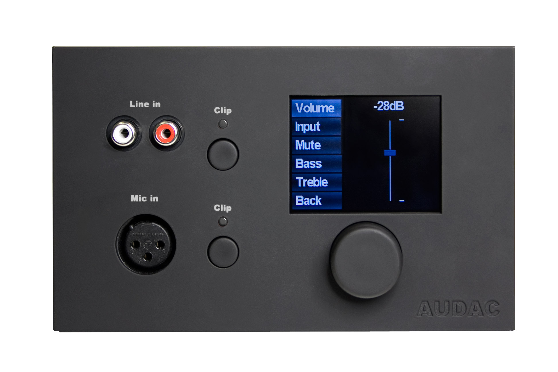 Audac MWX65 Schwarz LCD-Wandpanel für MTX48 oder MTX88 Audiomatrix