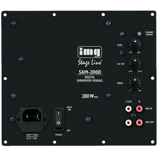 Aktivverstärker Subwoofermodul 280W Einbauverstärker SAM-200D