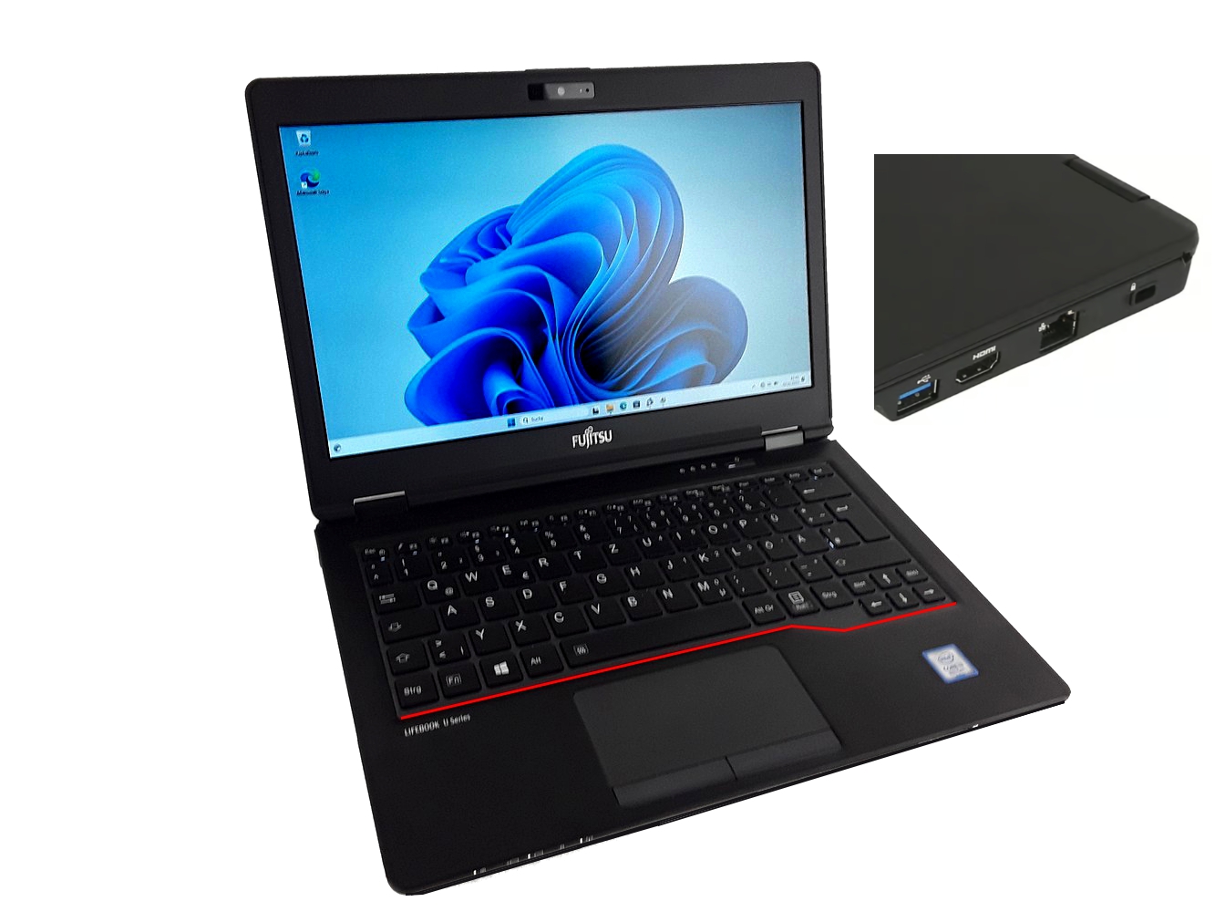 Notebook 12,5" Intel i3-G8 8GB 256GB SSD Webcam USB-C WiFi Audio Win-11 Leasingrückläufer Refurbished