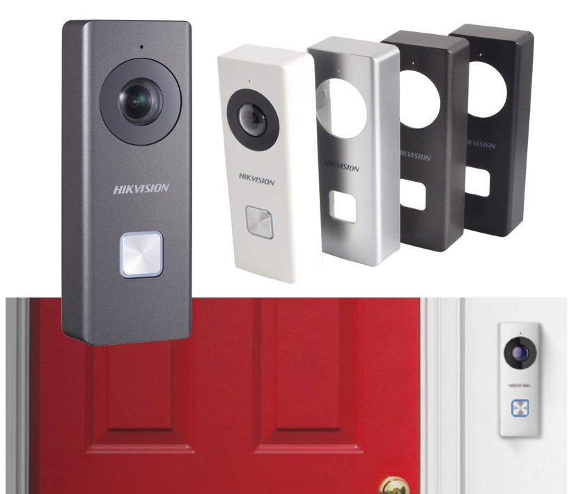 Video-Tuersprechanlage_HIKVISION_79-228-05070_B02 APP WiFi Video Türklingel WLAN Türsprechsystem mit 2MP 180grad Sichtwinkel 4-Blenden
