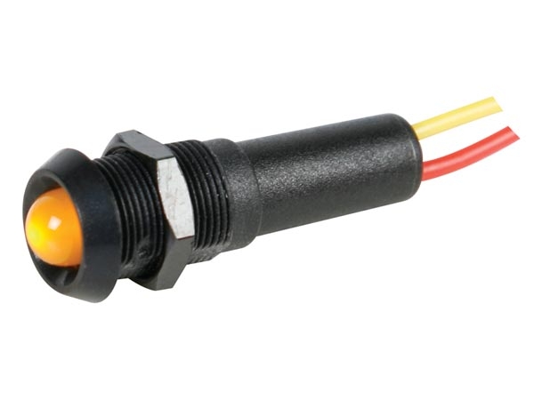15-783-01040-12vby Signallampe 12V LED Gelb in schwarzer 10mm Fassung