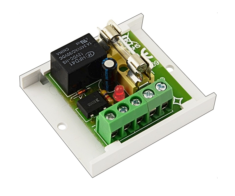 12V_ACDC_Relaisplatine_92-477-02510_N Modul 12V Relaisplatine 1-Kanal 12V-ACDC Relaiskarte mit Sicherung