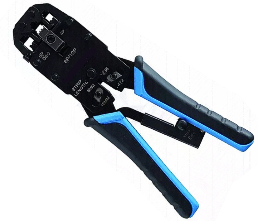Crimpzange Zange für RJ69 10pol Stecker Modularstecker auch für RJ11 RJ12 RJ45 geeignet Crimpzange Zange für RJ69 10pol Stecker Modularstecker auch für RJ11 RJ12 RJ45 geeignet