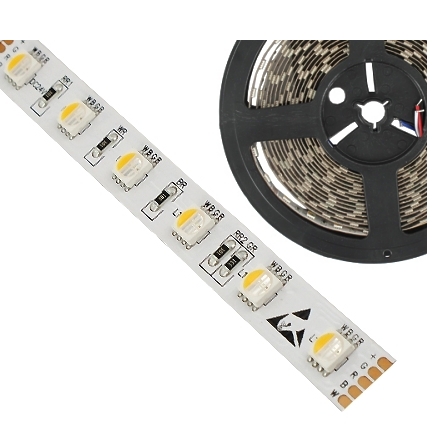 15-100-04601_24V-Led_streifen_ok_2015-NN 5m RGB LED Stripe IP20 24V 90W RGB-W Warmweiss 4-Kanal-System