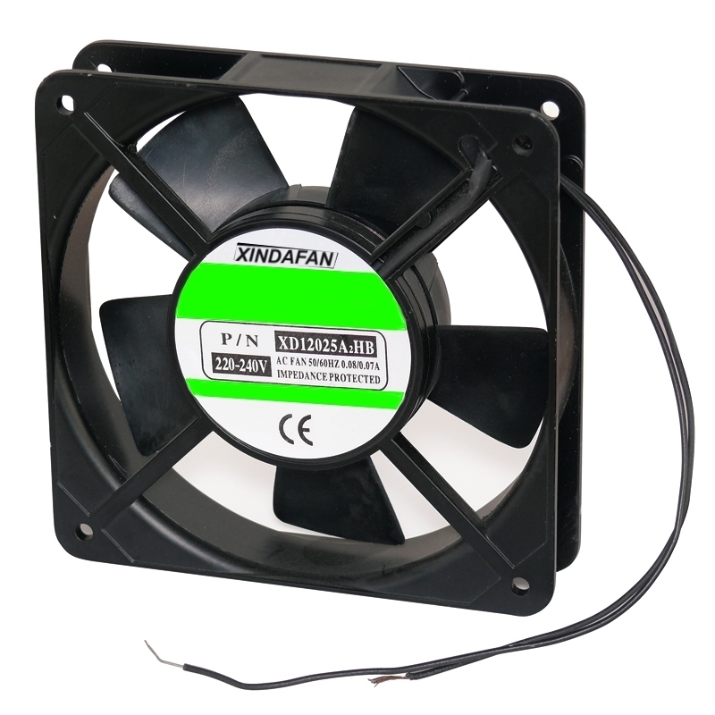 220V_Lufter_120x120mm_94-795-00046 230V Lüfter 120x120x26mm 18W ALU-Druckguss 61cfm Kabel