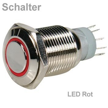 Vollmetall-Schalter-rot-95-839-00940