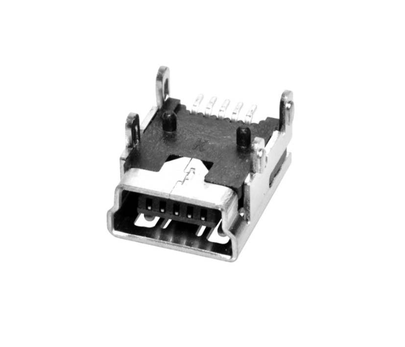 USB Buchse MINI-USB-Buchse PCB 90grad Platineneinbau USB Platinenbuchse PCB gerade Lötkontakte