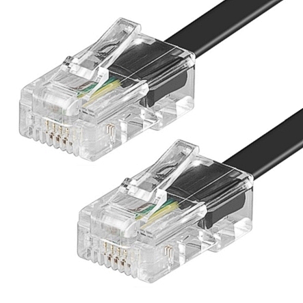 10m RJ45 Kabel Anschlusskabel 2x RJ45 Stecker 4polig belegt