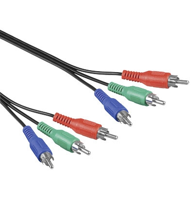 5m Cinchkabel 3-adrig Audio-Video-Kabel RGB YUV