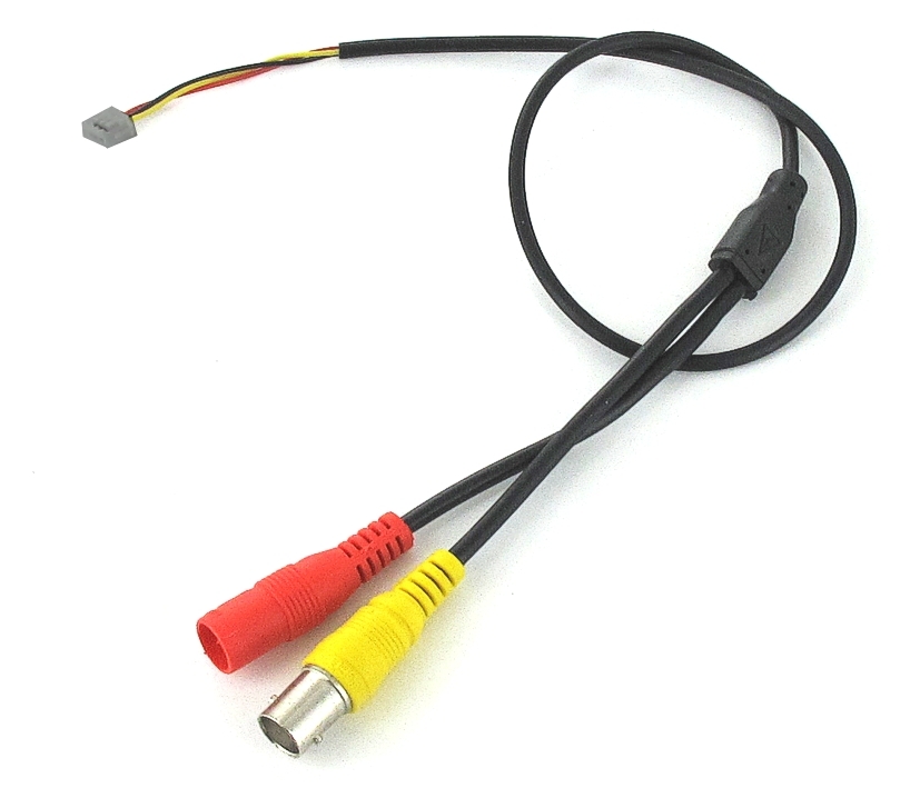 Kamerakabel_fuer_Reparatur_79-224-05140 Ersatzteil für Kameras Kabelpeitsche BNC-Hohlstecker auf 3pol Ministecker