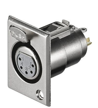39-852-00020_2015_01 5pol XLR Buchse Einbaubuchse D-Type Einsatz