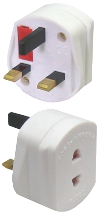 Reiseadapter England British UK GB Stecker auf Euro USA Kupplung