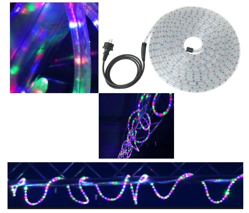 9m_Lichtschlauch_72-745-00413_B08 9m Lichtschlauch 230V Multicolor 4-farbiges Rubberlight mit 324Lampen