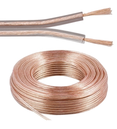 42-773-00770_25m_Lautsprecherkabel 25m Lautsprecherkabel 2x 4qmm Ring Transparent CCA Litze