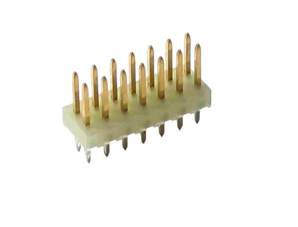 14pol_Stiftleiste_2x7pol_38-878-00310_NEW 14pol Stiftleiste 2x7pol gerade vergoldet RM 2,54mm