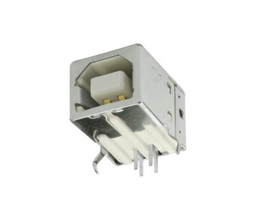 USB Buchse Version-B USB-B 90grad Platineneinbau USB Platinenbuchse PCB 