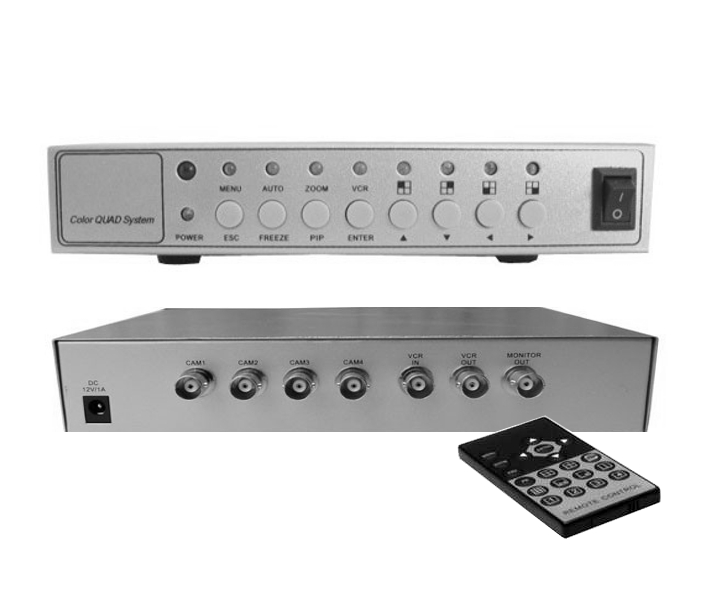 Kameraschalter-quad-79-224-02634 4 Kamera Umschalter mit Quadprozessor Quadrantenteiler