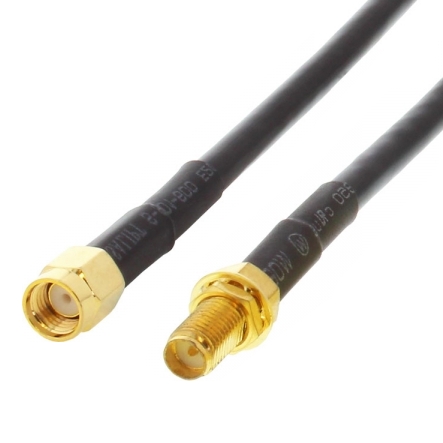 1m SMA Kabel SMA-REV-Stecker auf SMA-REV-Kupplung WLAN