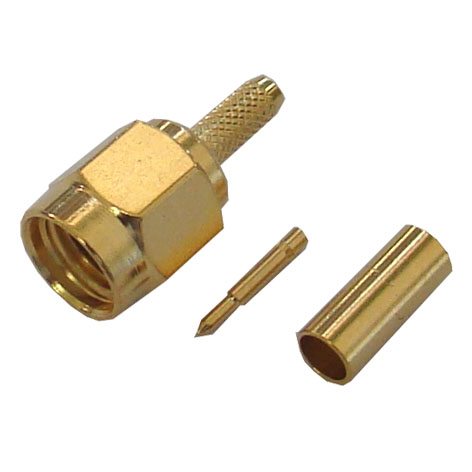 39-874-00110-sma-stecker-rg174-bild01 SMA Stecker für RG174 Crimpversion vergoldet