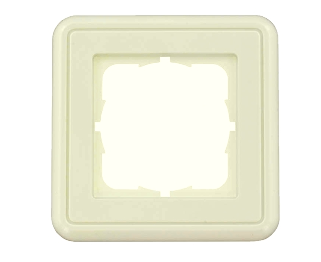 Telegaertner-1fach-Aussenrahmen-39-875-00437 Telegärtner Aussenrahmen 1-fach Blende Beige zB für Netzwerkdose