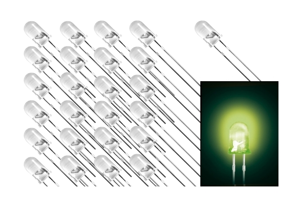15-783-00982 5mm LED Grün Klar 100-Stück Packung 1500mcd