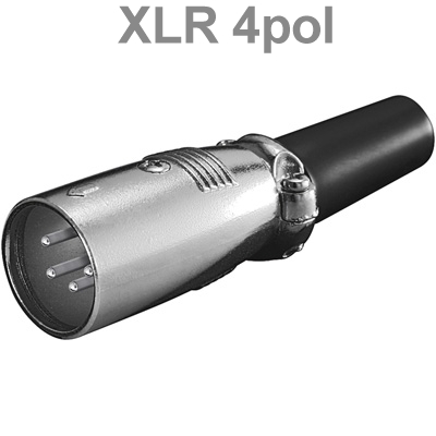 4pol XLR Stecker