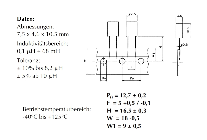 Neosid_Drossel_Induktivitaet_Datenblat