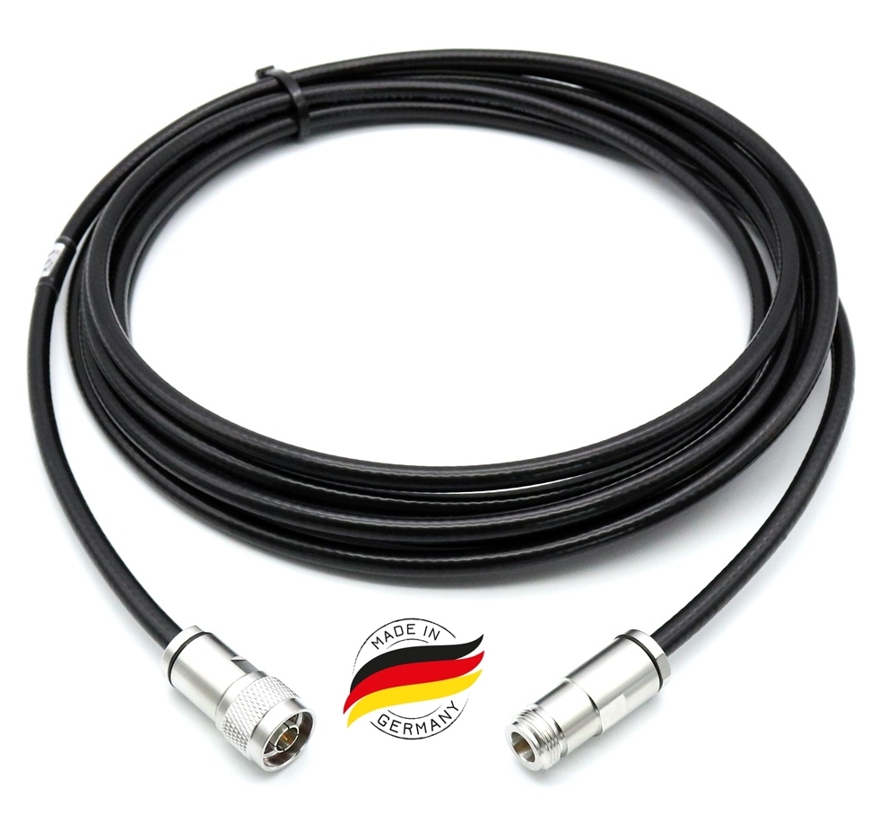 10m N-Kabel N-Verlängerung N-Stecker auf N-Kupplung AIR7 N-Type Serie