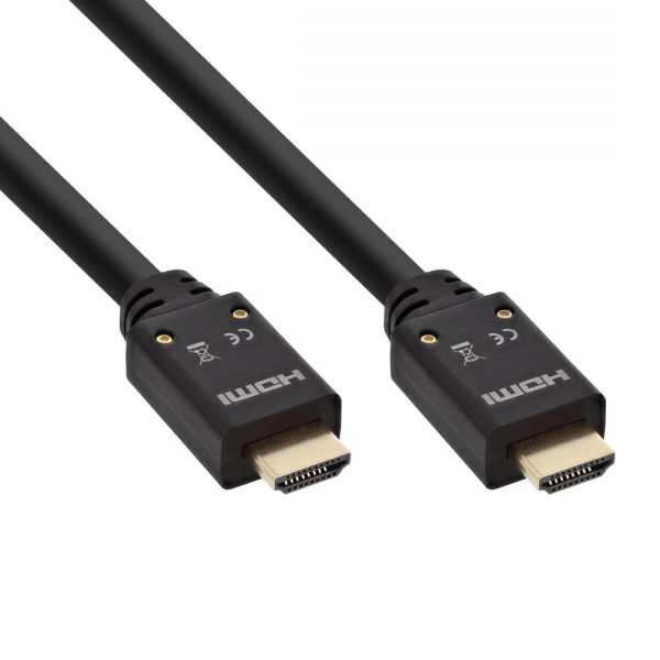 10m HDMI Aktiv Kabel mit HDMI-Verstärker 4K+2K ARC 3D HDMI 2.0b