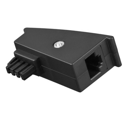 76-882-02200_TAE-F_auf_RJ45 TAE Adapter TAEF auf RJ45 - TAE Stecker F auf RJ45 (8P2C) Kupplung PN1-8