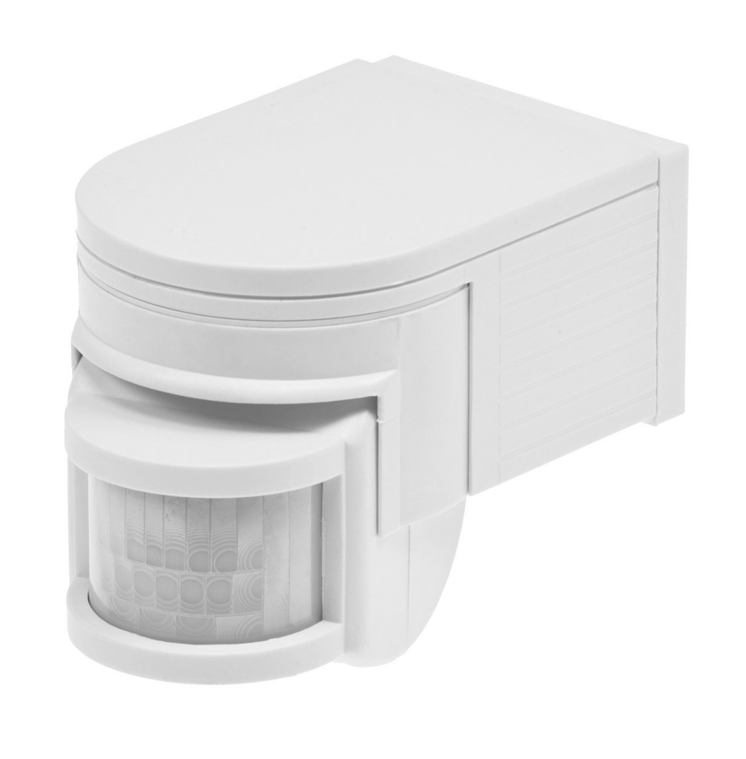 91-485-00200_Bild01 Bewegungsmelder Aufputz Decke Wand 230V 180grad RW bis 12m bis 1000W