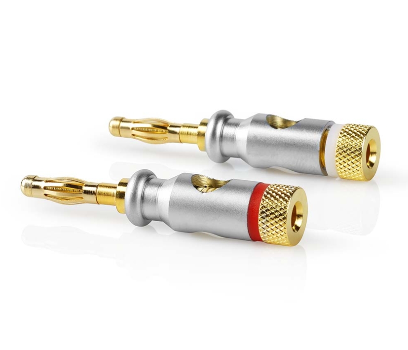 100A_Hochstromstecker_39-850-03440 4mm Bananenstecker 24K vergoldet Hochstromstecker - Paar -